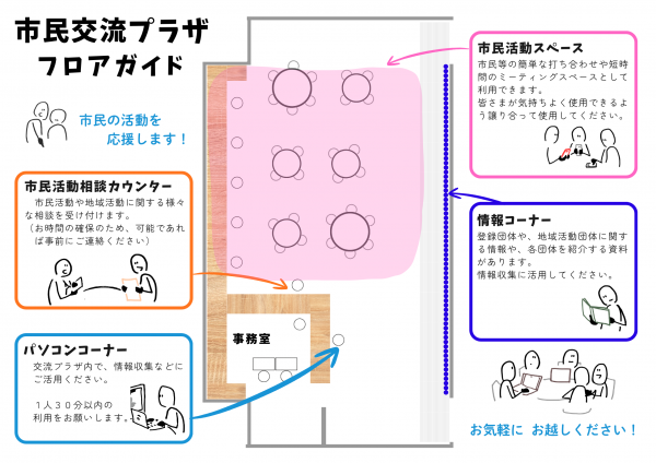 市民交流プラザ_フロアガイド