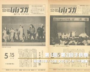 第1回、第2回子ども祭りが昭和44年、昭和45年の広報いいづかに掲載されていました。