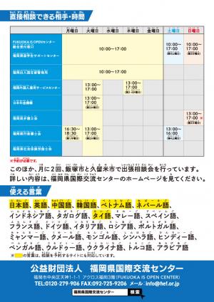 チラシ裏面