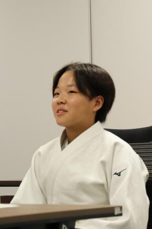 滴水舘の主将を務める6年生の関谷稀心さん