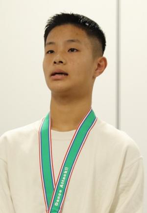 古藤海翔さん（穂波西中学校3年生）