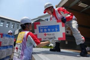 鹿児島県霧島市への救援物資送達